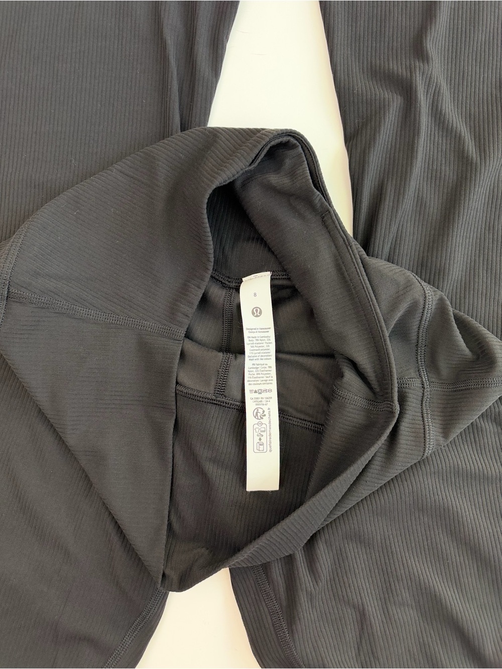 Lululemon Align High-Rise Ribbed Mini-Flared Pant sz 8 - Picture 4 of 7